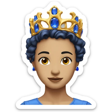 curonne avec plusieurs sapphire sticker