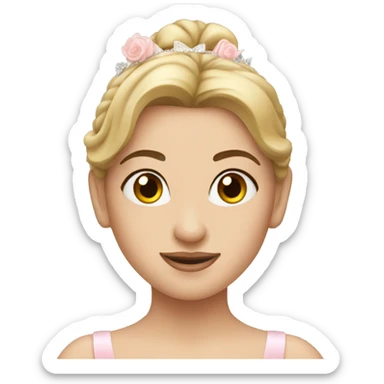 Pretty ballerina sticker
