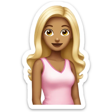 Phi Mu Sorority girl  sticker