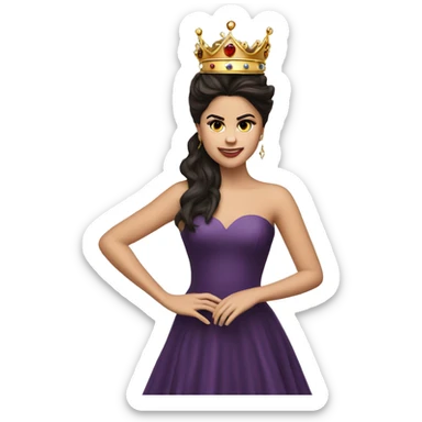 selena gomez with crown sticker