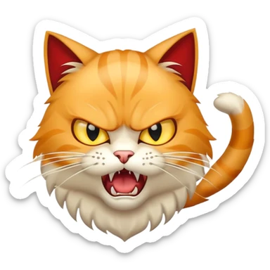 cat attack 1234 sticker