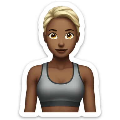 girl in the gym sticker