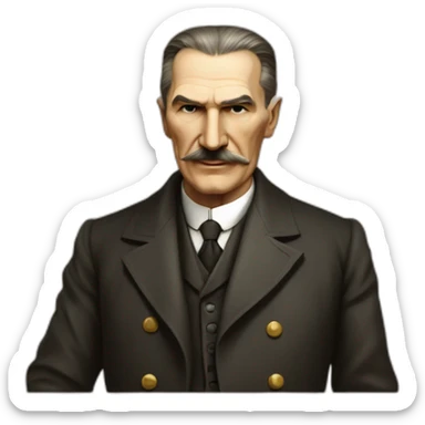 Atatürk with nikola tesla sticker