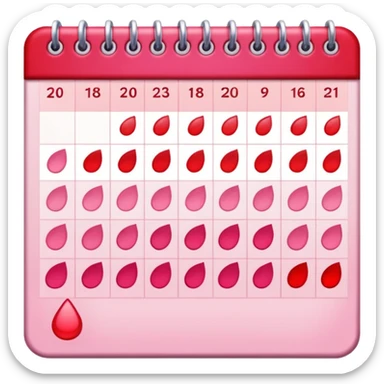 menstrual cycle sticker