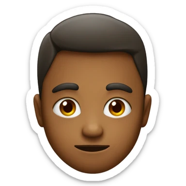 Visage qui rougie mais sans savoir quoi dire sticker