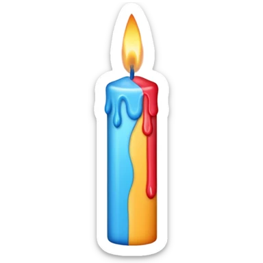 Form € birthday candle  sticker