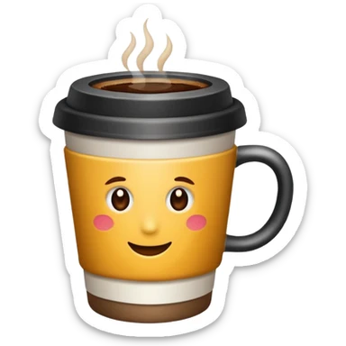Cup of coffee sticker