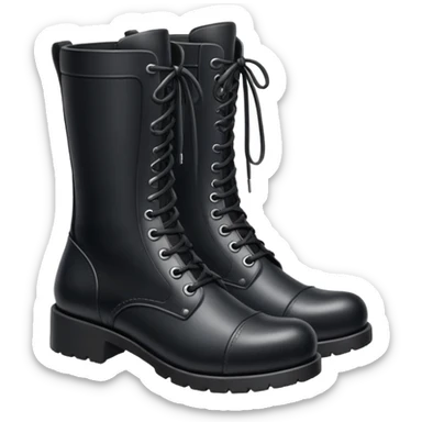 Black boots sticker