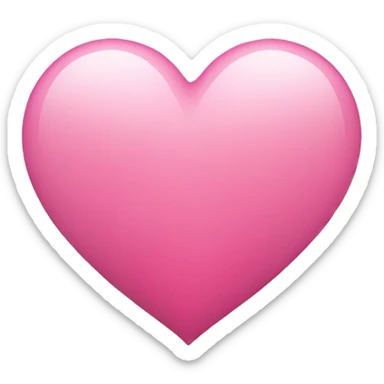 pink heart sticker