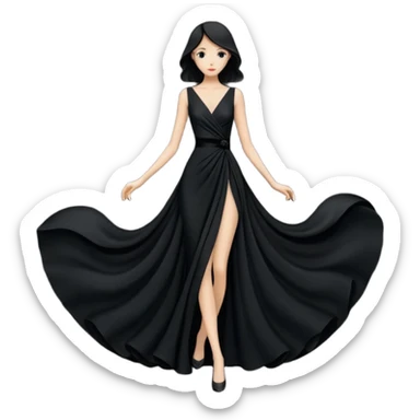fashion silhouette sticker