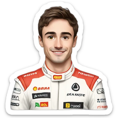 F1 avec Charles leclerc sticker
