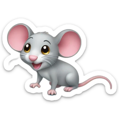 A mouse with surf sticker