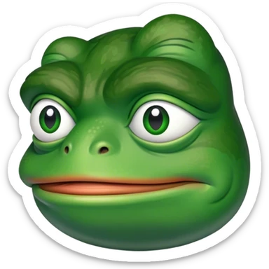 Pepe hmm sticker