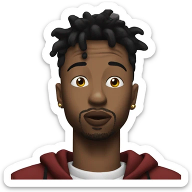 21 savage shushing  sticker