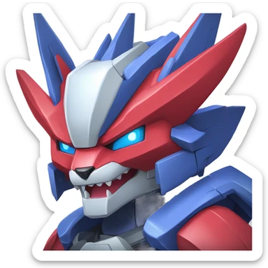 WereGarurumon-Weavile-Medabot-Mecha sticker