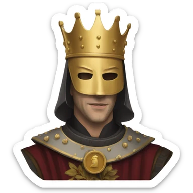 King baldwin IV masked sticker