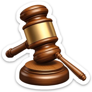 judge gavel sticker