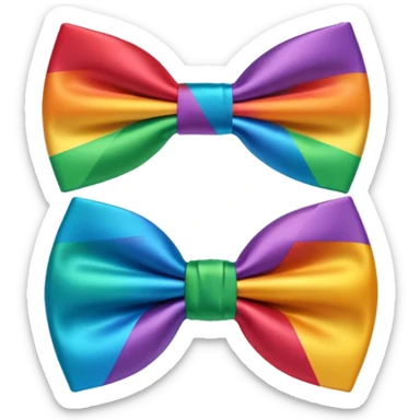 Rainbow bowtie sticker