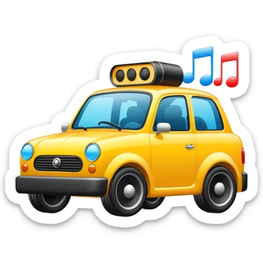 Carreta de som sticker