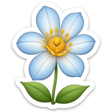 Faça uma flor branca como essa: 🌼 sticker