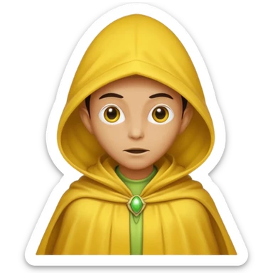 alien with yellow cloak sticker