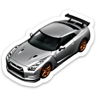 Nissan-GT-R-tunning-vue-de-haut sticker