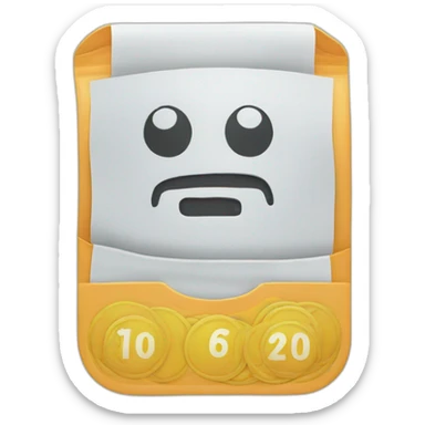 lotto ticket sticker