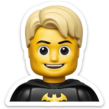 A Lego batman emoji sticker