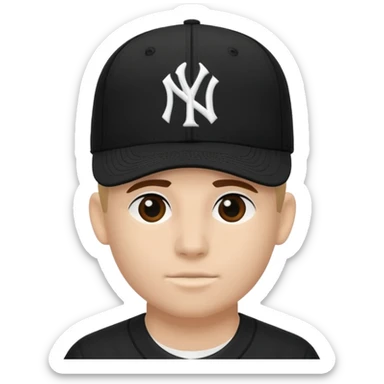 Cappellino New Era New York nero sticker