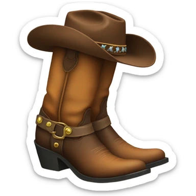 Cowgirl boots sticker