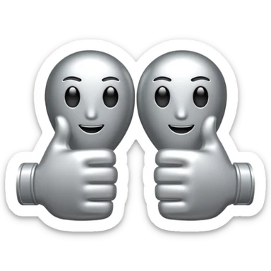 👍 and 👎 combined together sticker