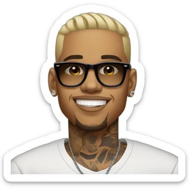 chris brown sticker