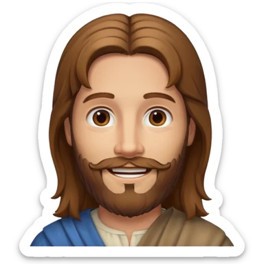 make a picture of Jesus smile sticker