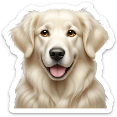 White golden retriever Dallas Cowboys sticker