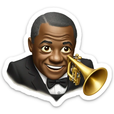Louis armstrong sticker