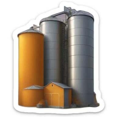 amber silo sticker