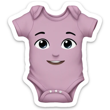 Baby onesie sticker
