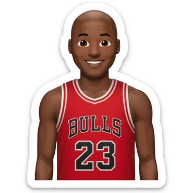 Michael Jordan number 23 Chicago Bulls sticker