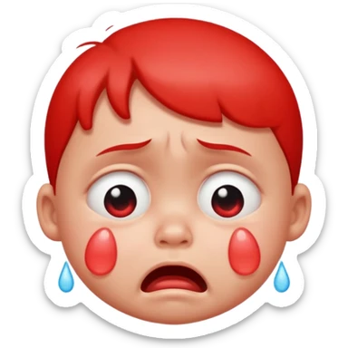 Being a cry baby  sticker