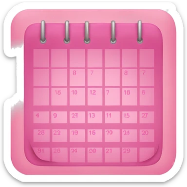 Pink calendar for November  sticker
