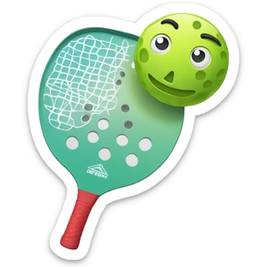 A Pickleball Paddle sticker