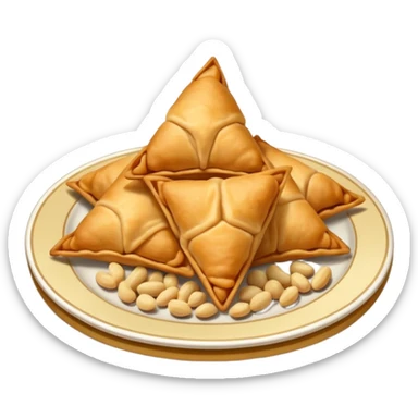 Samosa and peanuts sticker