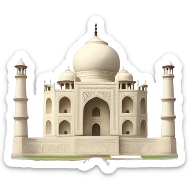 Cartoon Taj mahal sticker