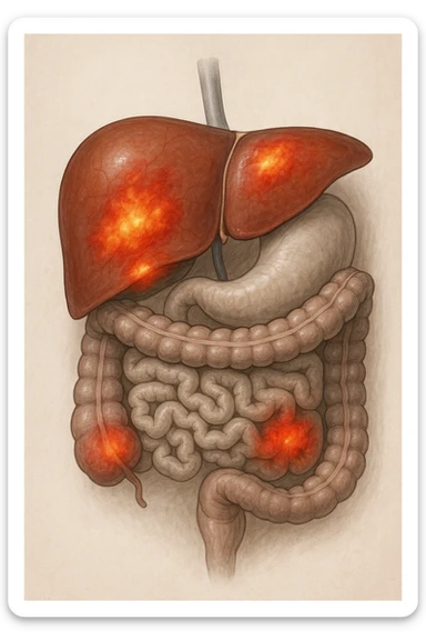 fegato e intestino intossicato da metalli pesanti sticker
