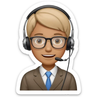 An office worker undertaking the work or tasks to respond to the customer sales request sticker