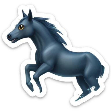 kelpie: Water-dwelling shape-shifting creatures that often appear as horses and lure unsuspecting victims into the water  sticker