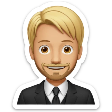 Sanji with goatee beard sticker
