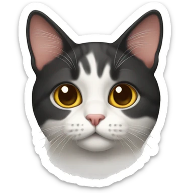 tricolor cat sticker