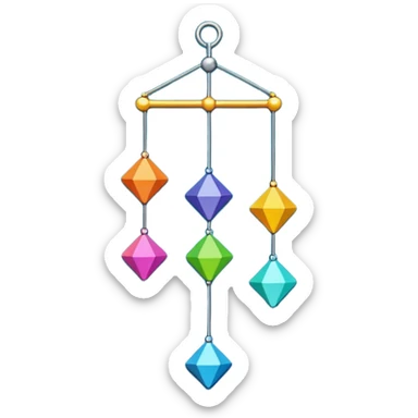 Hanging mobile  sticker
