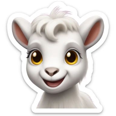 Baby goat uno reverse card sticker